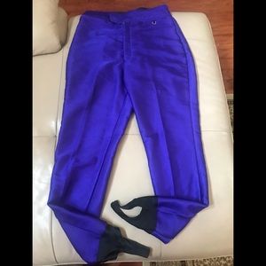 Schoeller Vintage Glisse Purple Ski Pants with Stirrups, 12